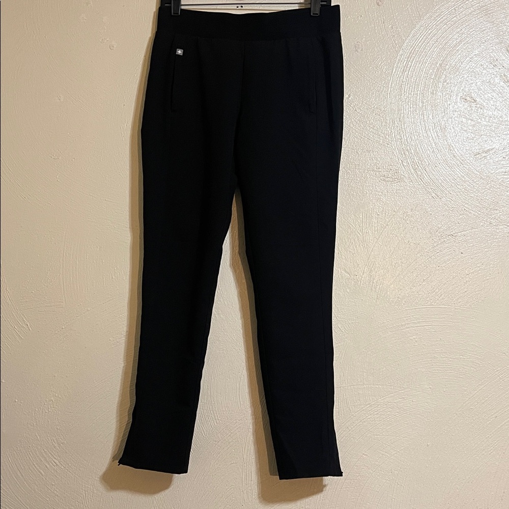 Figs Scrubs Skinny Pants Bottoms Black Size Small